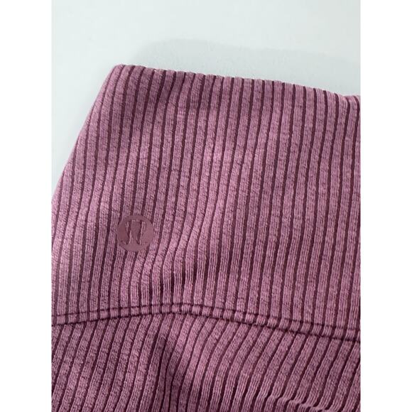 Lululemon Ribbed Softstreme Flared Casual Pant Regular Burgundy Gardy size 2 - Picture 13 of 14